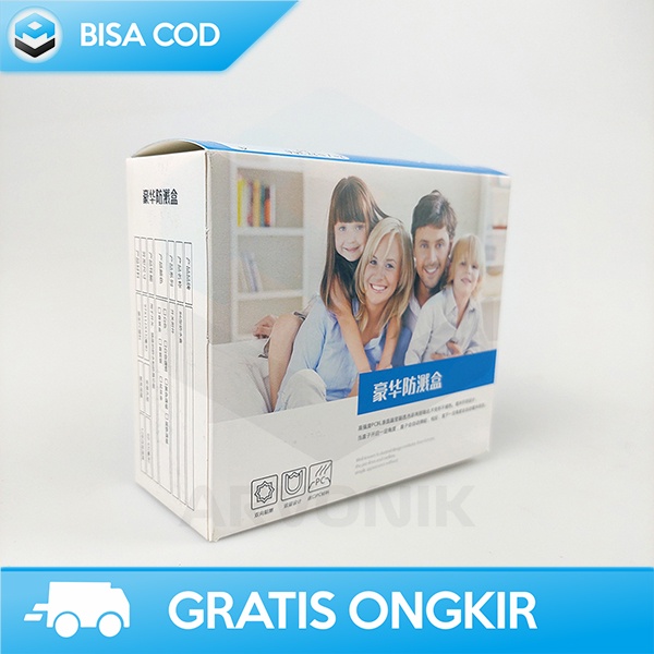 KOTAK COVER PELINDUNG STOP KONTAK DINDING 45 DERAJAT ANTI AIR 86MM