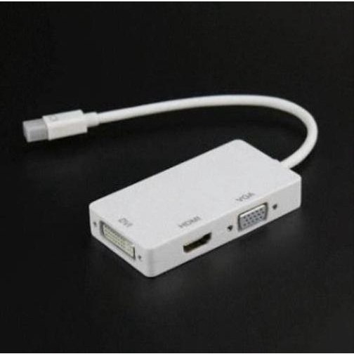 Konektor Thunderbolt to HDMI,VGA,DVI ( Macbook ke TV,Projector)