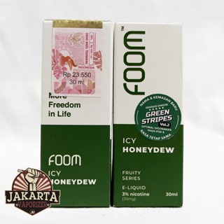 [SALT] FOOM GREEN STRIPES V2 HONEYDEW 30ML 30MG SALTNIC BY FOOM LAB