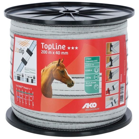 Tape TopLine Kerbl -Electrical Tape for Electric Fence-