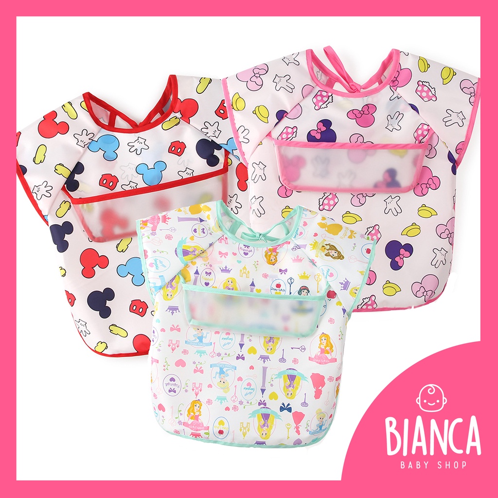 BIANCA - Bibs Anak / Celemek Anak Lengan Panjang Lengan Pendek PRINCESS SERIES