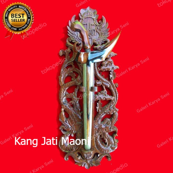 Blawong Keris Ukiran Naga Kembar Lambang Keraton Jogja Jati Asli KJM