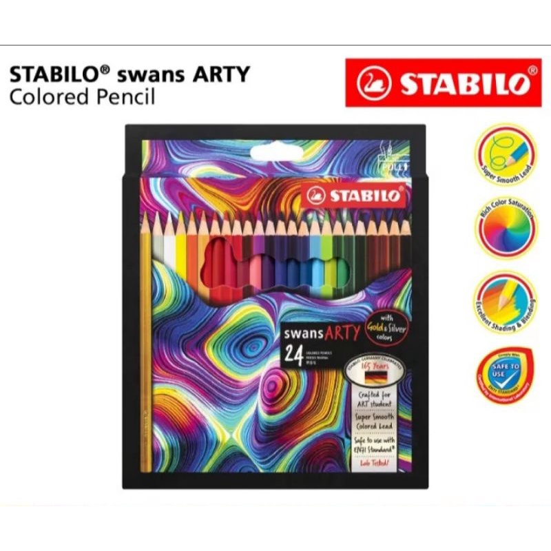 

Pensil Warna Stabillo Swans Arty 24 warna