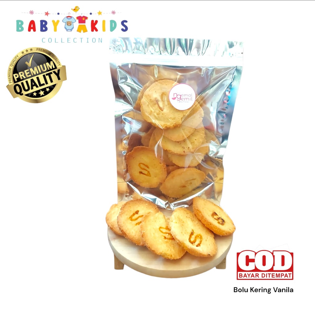 

Bolu Kering Vanila Homemade Bagelan Vanila Manis dan Renyah Kualitas Premium