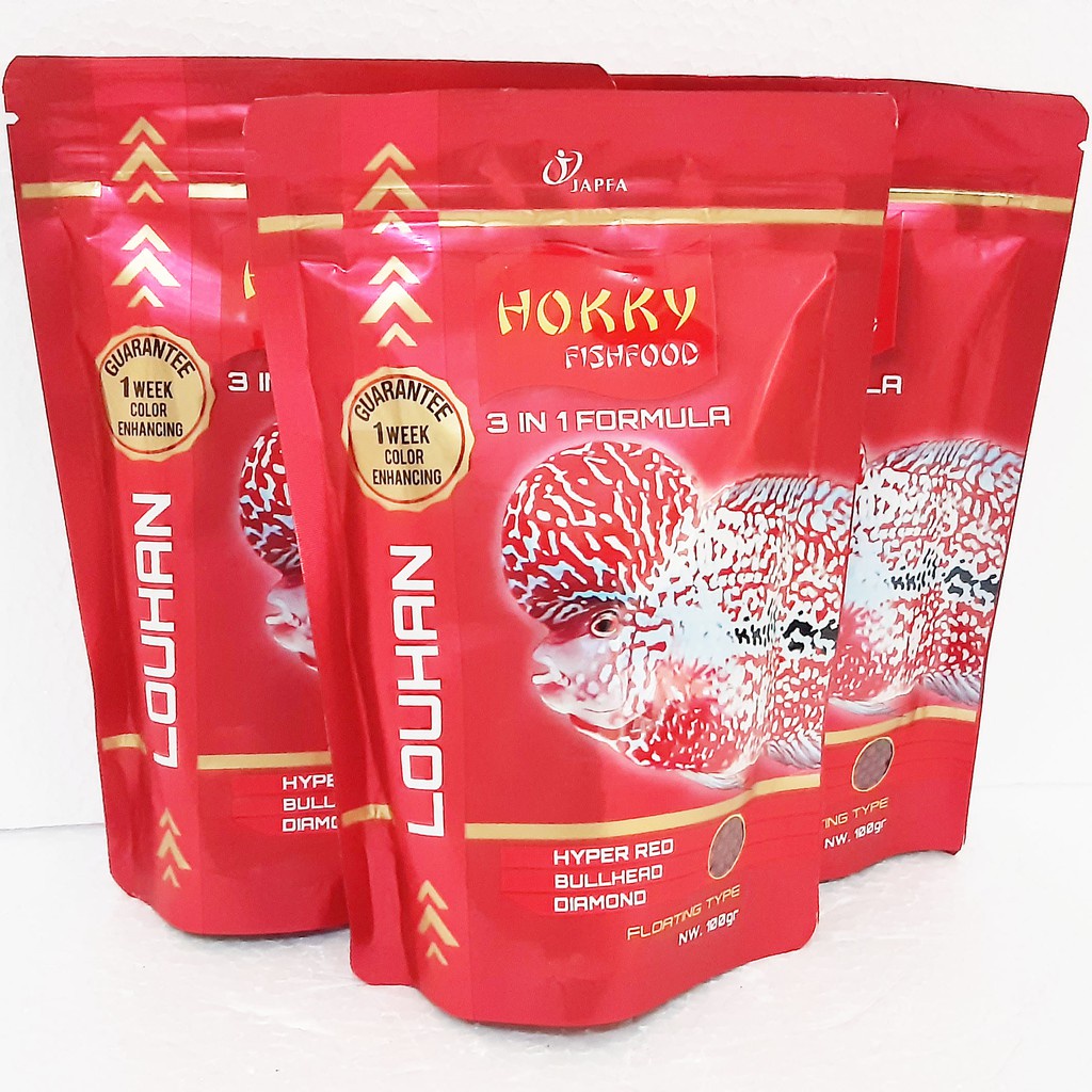 pakan ikan louhan hokky, pakan ikan louhan, pakan louhan, pakan lohan, pakan ikan lohan hokky, pakan