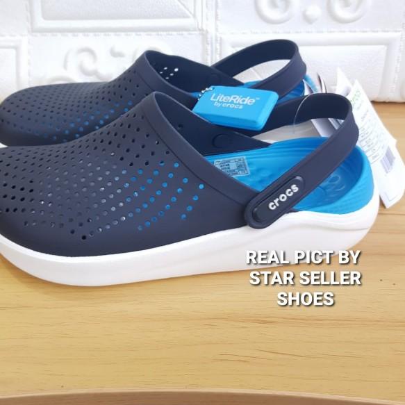 CROCS / SANDAL CROCS LITERIDE ORIGINAL - hitam alas mera, 36
