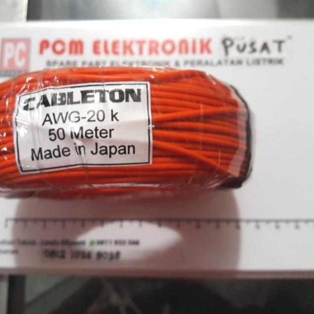 kabel awg-20 k 50meter kabel awg20 awg 20 - Hitam