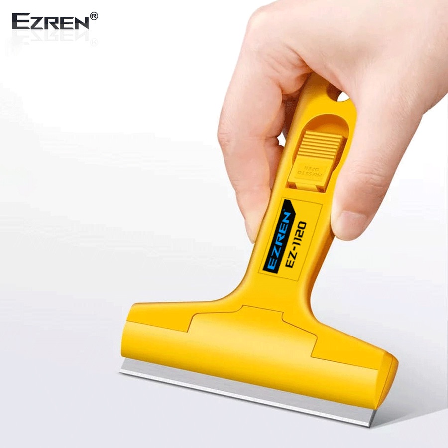 Ezren EZ-1120 Portable Scrapper Pisau Kape Cutter Pembersih Kaca Ubin