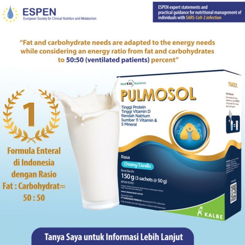 

PULMOSOL CREAMY VANILA BOX 200gram