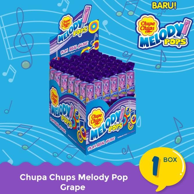 

TERLARIS Chupa Chups Melody Pops Grape - 1 Box (36 pcs) /PERMEN LUNAK/PERMEN VIRAL/PERMEN MILO/PERMEN YUPI/PERMEN JADUL/PERMEN KARET