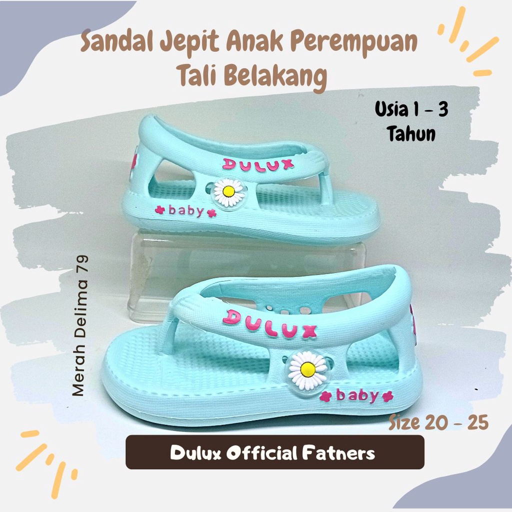 MD 79 - Sandal Anak Murah Jepit Tali Selop Kasual Usia 1-3 Tahun Ready Stok