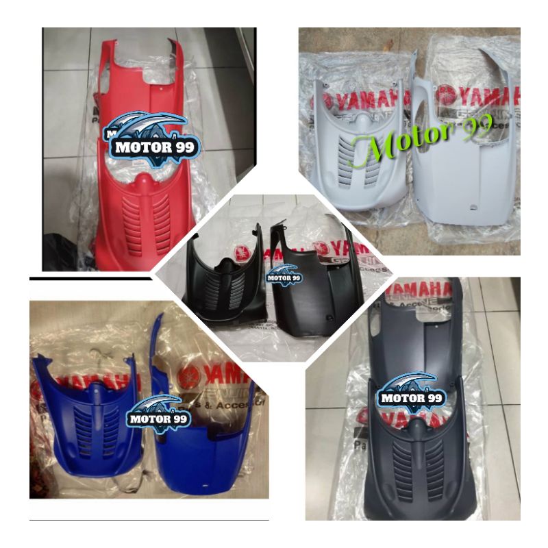 dek bawah kolong dan paru lumpur mio smile mio sporty silver merah hitam biru  original