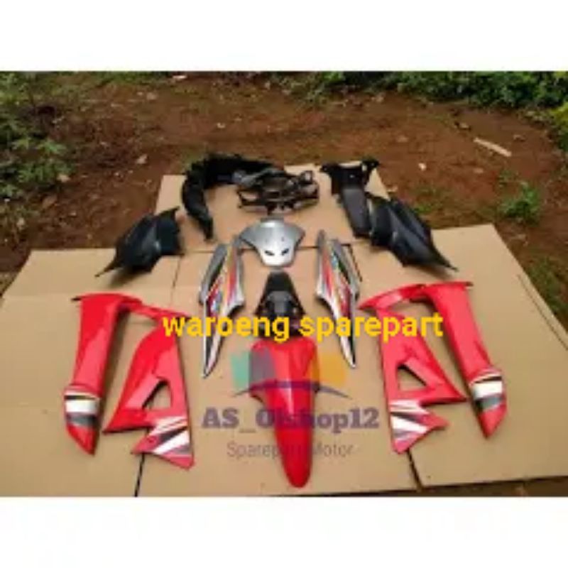 full body Supra fit new fit x fit s merah silver