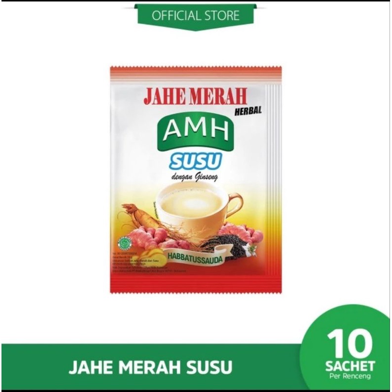 

jahe merah amh jahe susu 10 sachet