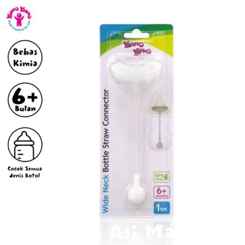 Young Young Botol Susu Straw Connector AC-01 / Sedotan Botol Susu Bayi