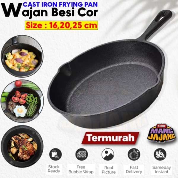 Jual Dijual Wajan Besi Cor Cast Iron Pan Penggorengan Steak Pan