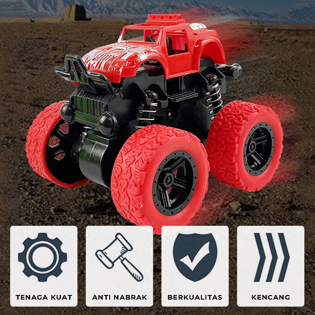 Mobil Mainan Anak Monster Zap Intertial Bigfoot Mobil Jeep offroad Mini Truck Car Jip Toys |GROSIRXPRESS