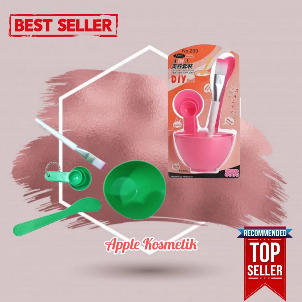 MANGKOK MASKER 4IN1 (Tidak ada Kemasan) - Apple_Kosmetik