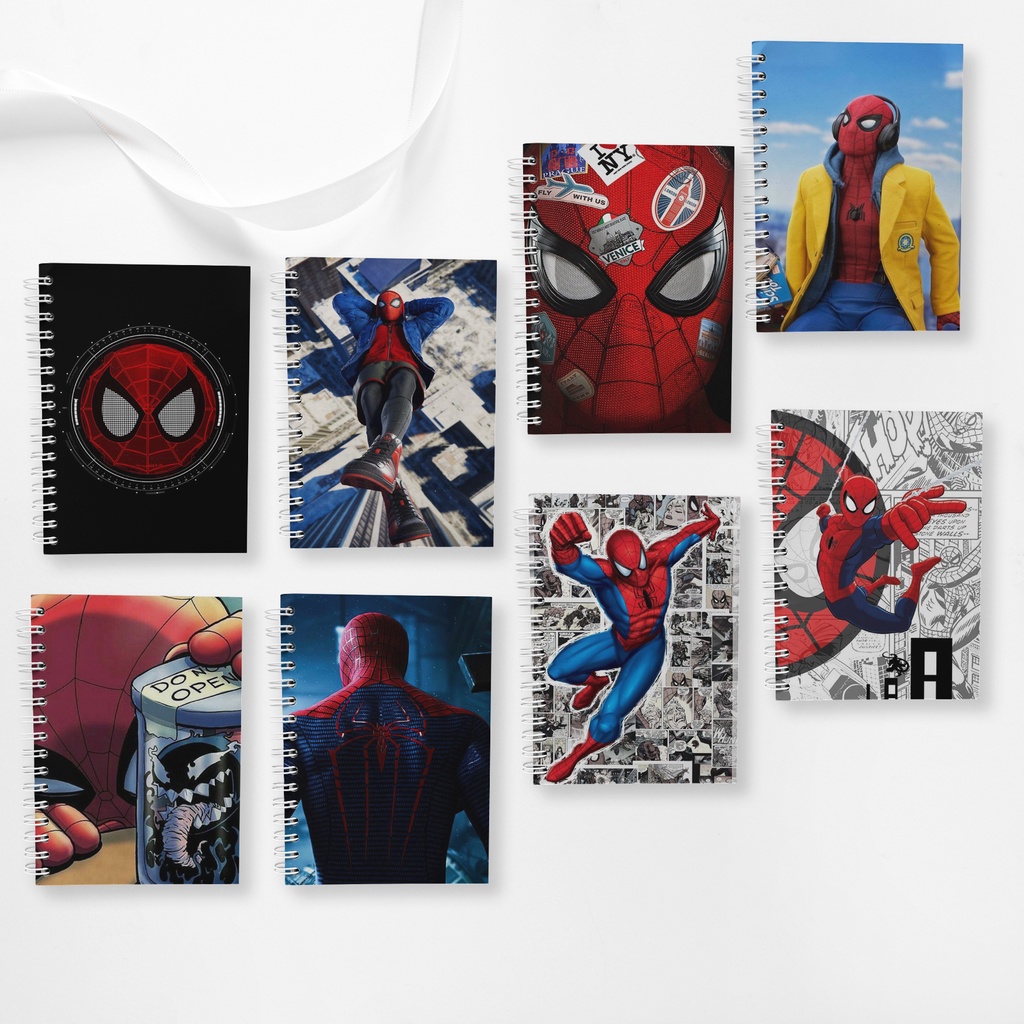 

Note Book Spiral Large (10 cm X 14 cm) Edisi Spiderman / Notebook A6 Custom / Seminar Kit Surabaya