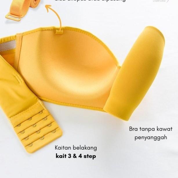 Chelyne BH SET ( Bra + CD ) Seamless Lycra V766 Stelan Premium Half Cu - BH Hitam, 34