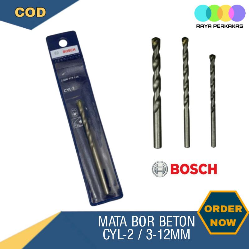 Mata Bor Beton Tembok Bosch CYL-2 uk. 4,6,8,10,12 mm