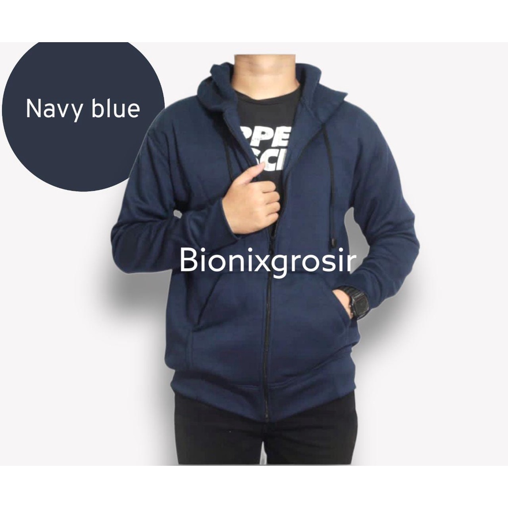 Sweater Polos Hoodie Resleting Zipper