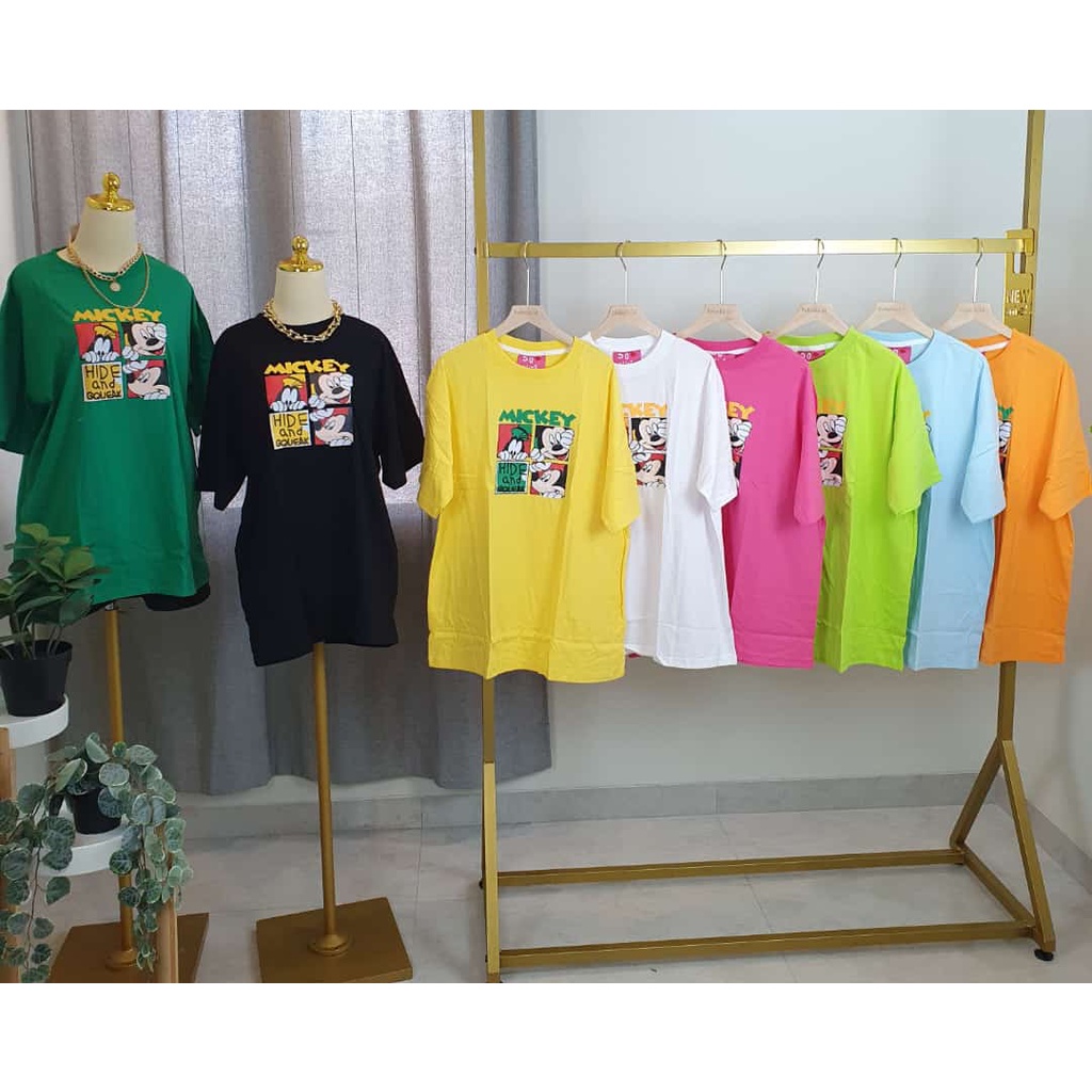 TSHIRT MICKEY OVERSIZE / ATASAN WANITA OVERSIZE IMPORT BANGKOK NOB