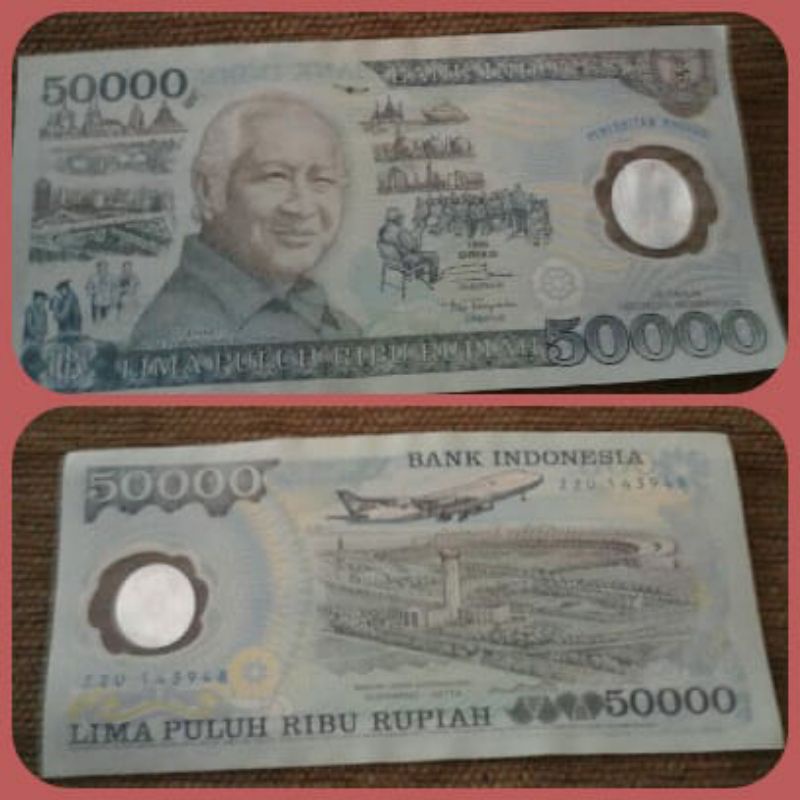 New Uang Plastik Asli Soeharto Thn 1993