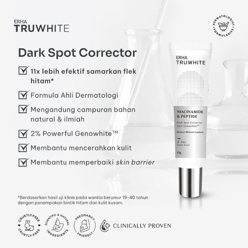 Erha Truwhite Niacinamide &amp; Peptide Dark Spot Corrector 15gr - Krim Pencerah Flek Hitam