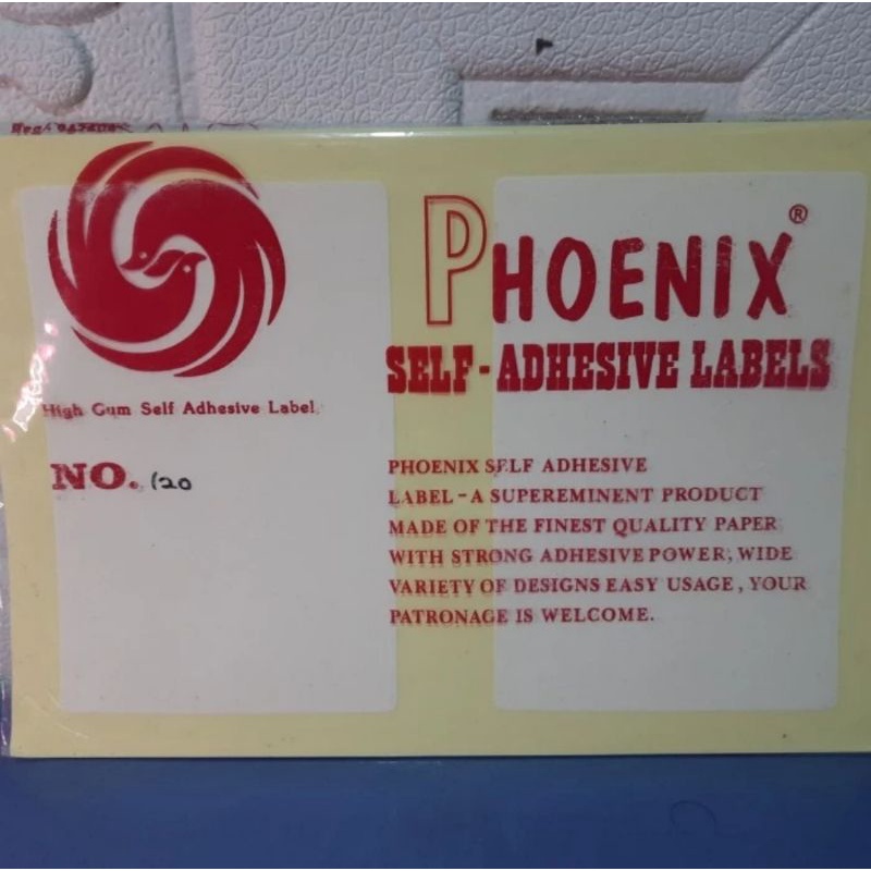 

Sticker Label / Label Harga No. 120 Phoenix (78 x 118 mm)
