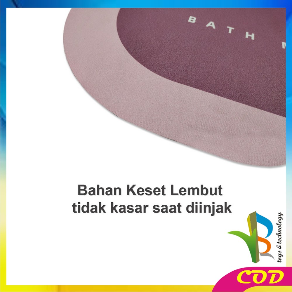 RB-C458 Keset Diatomite Keset Kaki Kamar Mandi Serap Air Keset Lantai Rumah Anti Bau Keset Batu Kamar Mandi Anti Bakteri