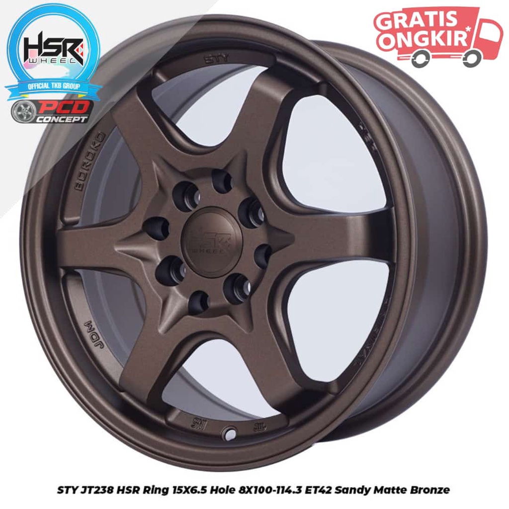 VELG MOBIL R15 TE37 PNP BRIO AGYA CALYA AVANZA R15 HSR WHEEL TERBARU
