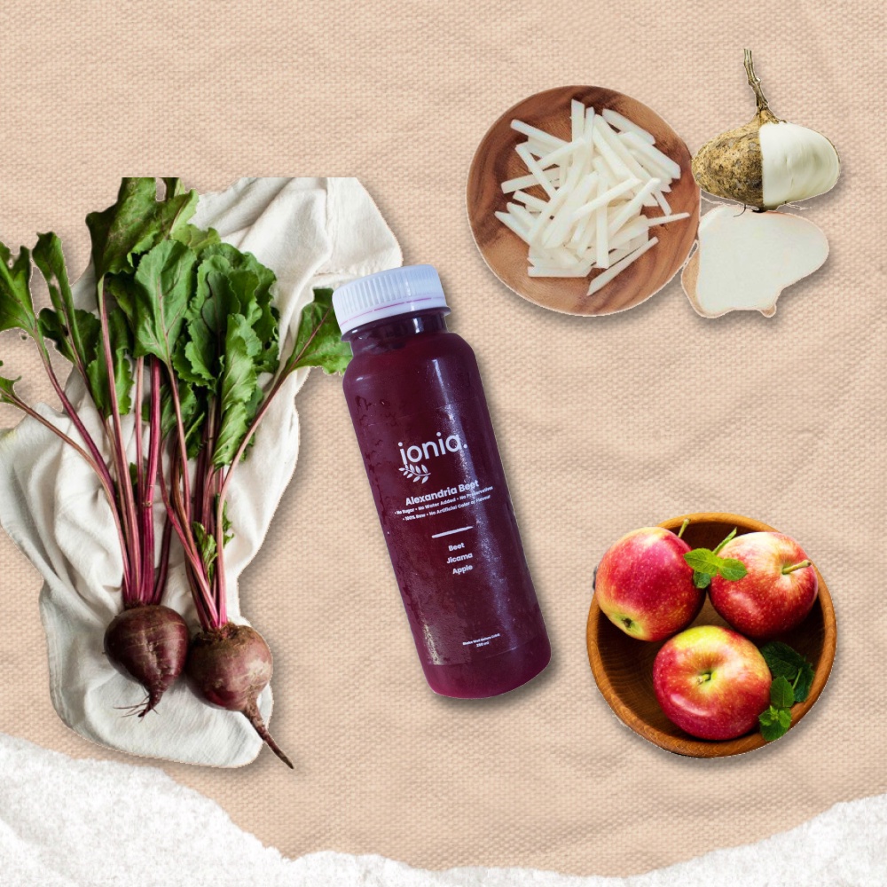 

Cold Pressed Juice Detox Juice Jus Bit Beet Beetroot Apel Bengkoang Buah dan Sayur Diet Sehat Cleanse 250ml