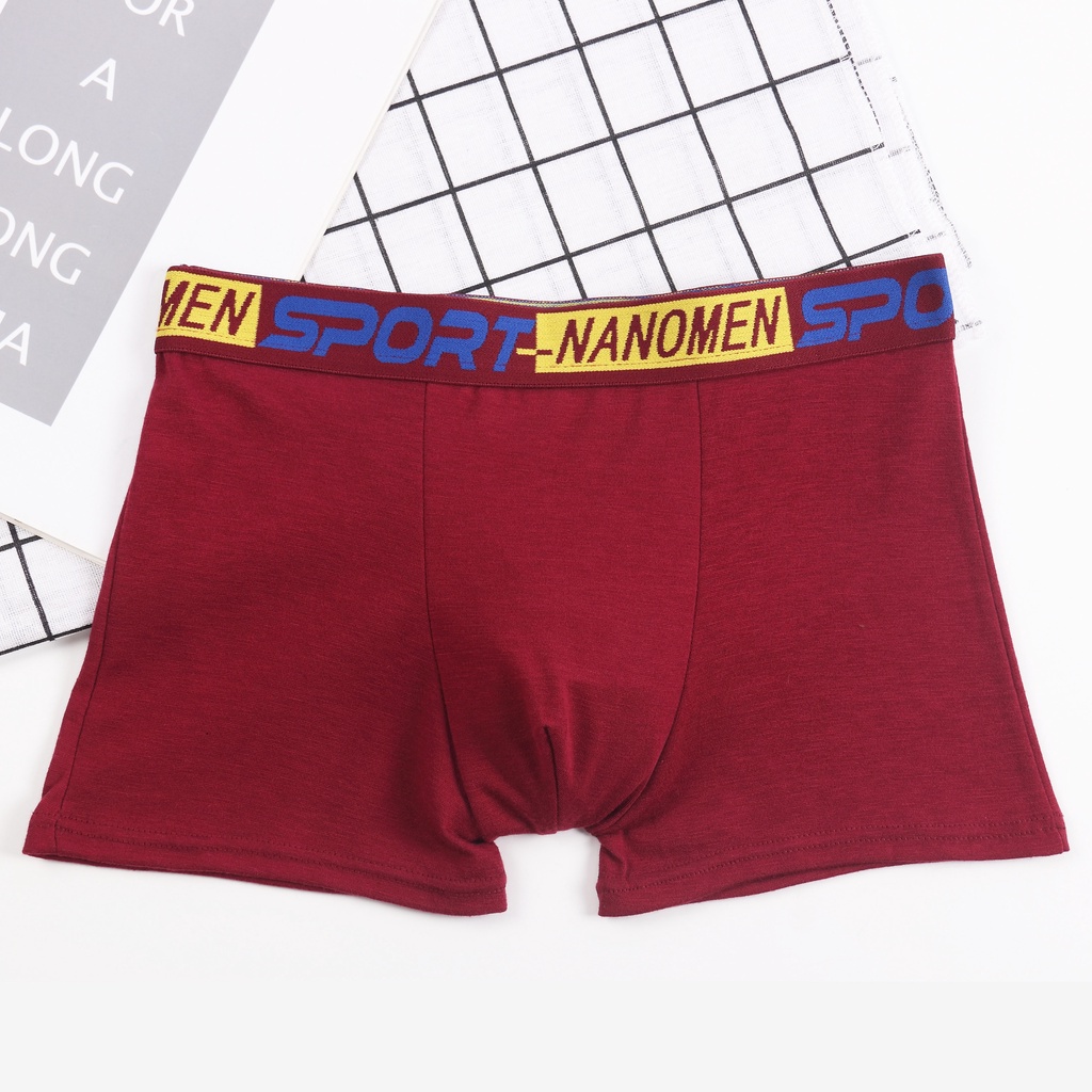 NANOMEN | Celana Dalam Boxer Pria / Celana Dalam Segi4 Pria / Art NM 801