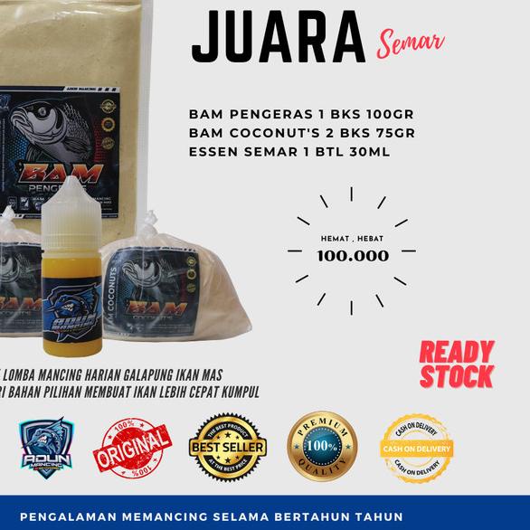 Paket juara Semar/Bam coconut's Specialis ikan Babon