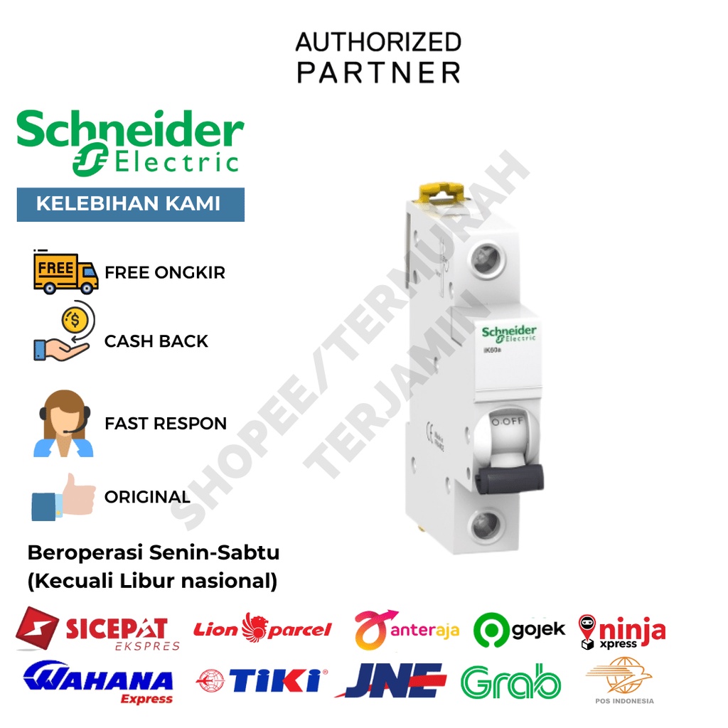 SCHNEIDER MCB 4.5KA IK60A 1P 10A A9K14110
