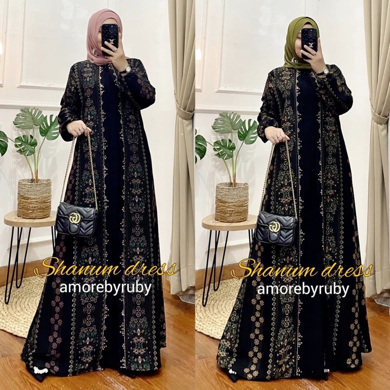 shanum dress by amoreruby//dress amore by ruby//dress terbaru//fashion gamis terbaru