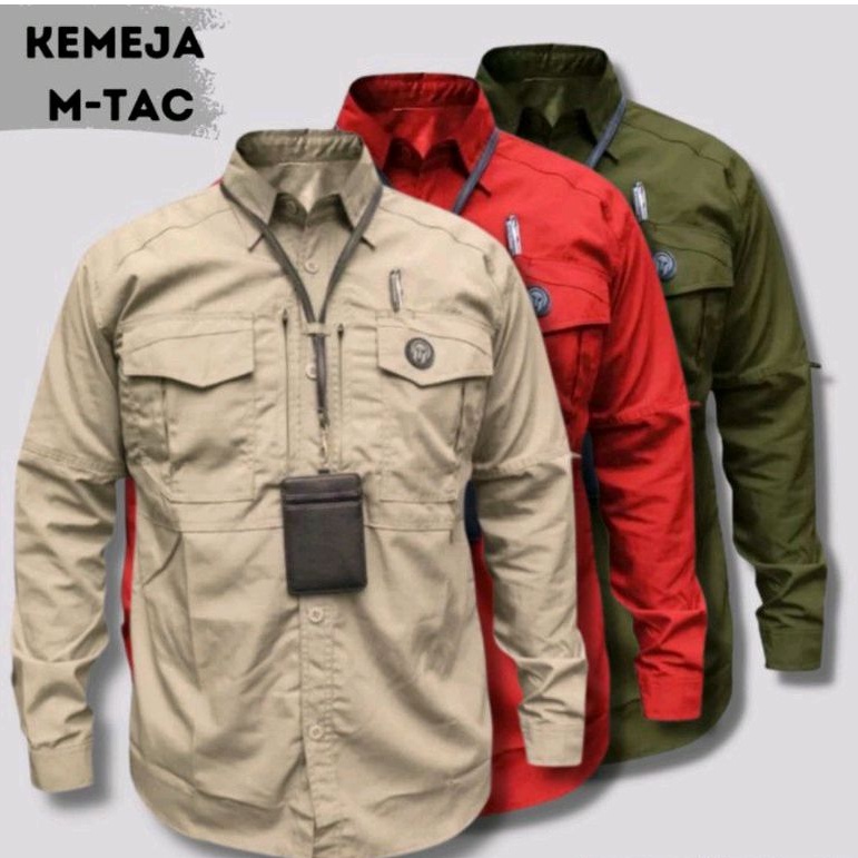 KEMEJA TANGAN PANJANG TACTICAL M-TAC - KEMEJA PDL LAPANGAN LENGAN PANJANG