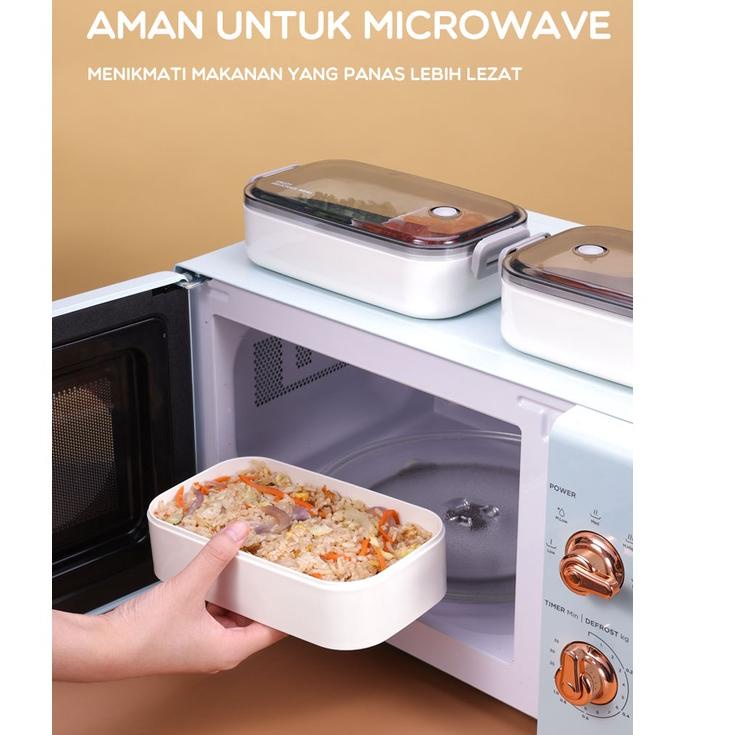 Kotak Makan Bekal set Lunch Box set Food Grade Microwave Bonbox