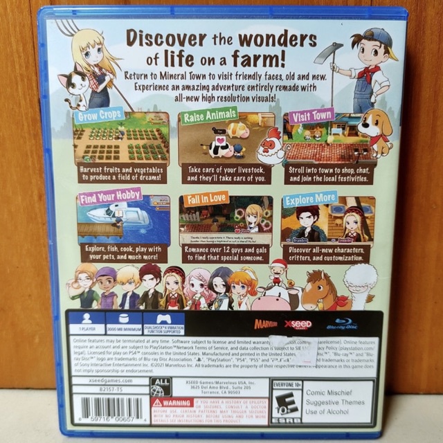 Story of Seasons Friends of Mineral Town PS4 Kaset Story of Season Friend of Mineral Town CD BD Game Games PS 4 Playstation PS4 PS5 harvestmoon harvest moon harves doraeon storyseason storyseasons game games cd bd anak