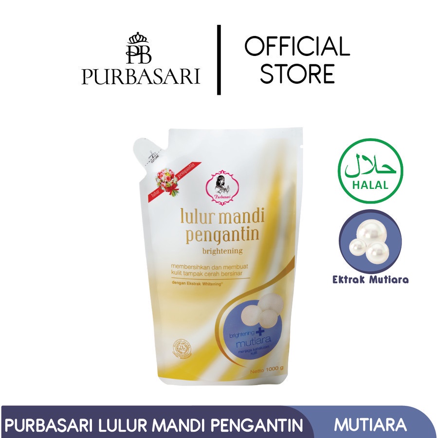 Purbasari Lulur Pengantin 1kg Mencerahkan dan Menjaga Kehalusan Kulit