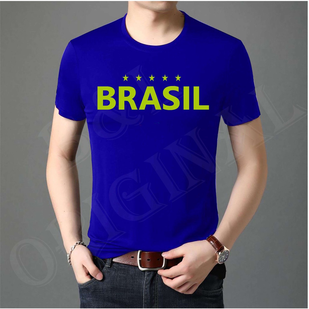 BS BAJU KAOS BRASIL SPESIAL BOLA HIGH QUALITY