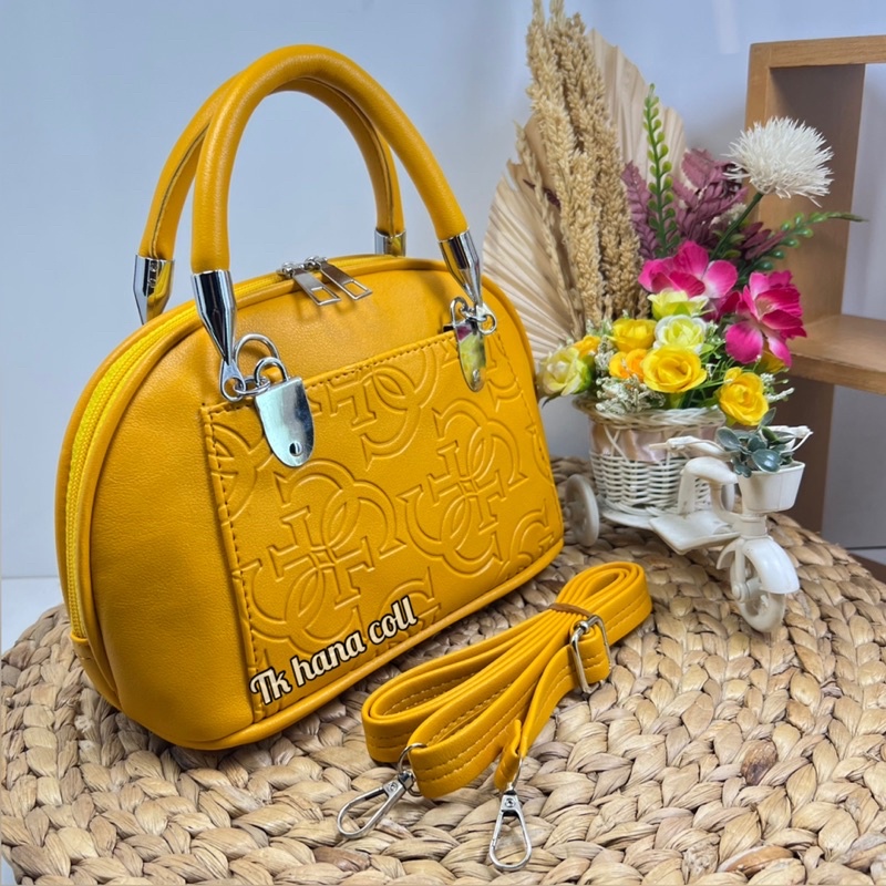 TAS WANITA ALMA MINI EMBOS/TAS KERANG WANITA SIZE 22x18CM MOTIF RENDOM