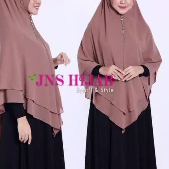 PREMIUM Hijab Ceruti Jumbo Khimar Syari Narnia ORI JNS