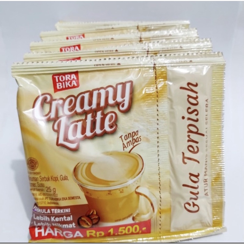 

Torabika Creamy Latte renceng isi 10 sachet @25 gr