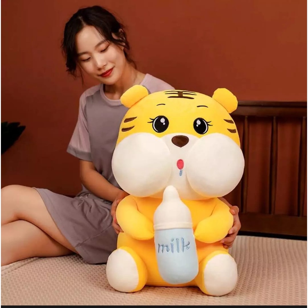 Boneka Tiger Harimau Bottle/ Boneka Harimau Pegang Dot