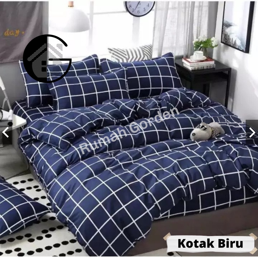 SPREI  HOMEMADE PALING BEST SELLER MOTIF AESTHETIC SET KARET SARUNG BANTAL GULING