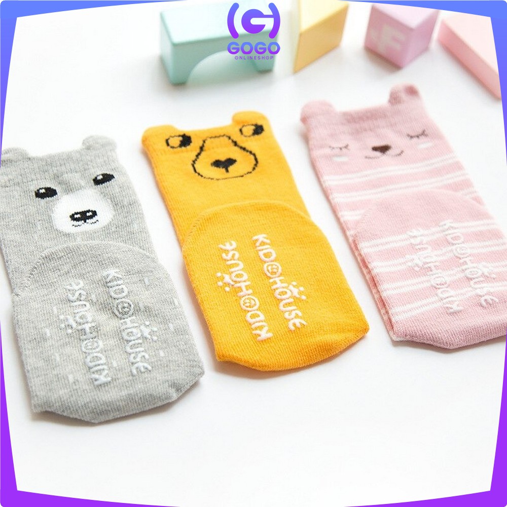 GOGO-P6 Kaos Kaki ANTI SLIP Anak Bayi Panjang Motif Lucu Kaus Kaki Fashion Korea Socks Import Murah