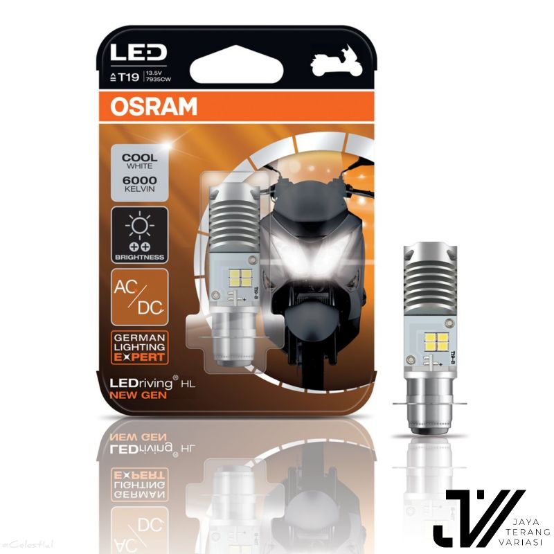 Lampu LED motor Osram H6 AC/DC BEBEK/MATIC /DOP k1 OSRAM T19 H6
