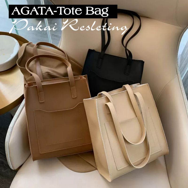 Hot Sale AGATA-Tote Bag Tas Bahu Jingjing Aman Pakai Resleting